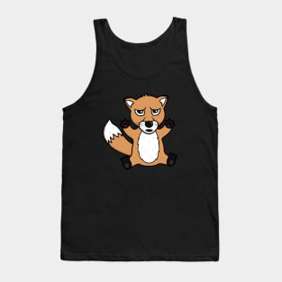 Dangerous Fox with sharp claws will protect you Tank Top